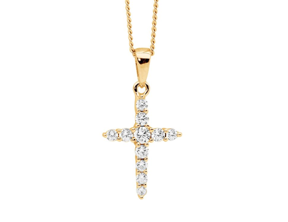 15mm Cross Pendant - 3 colours