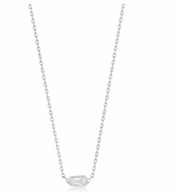 Dance 'Til Dawn - Sparkle Emblem Silver Chain Necklace