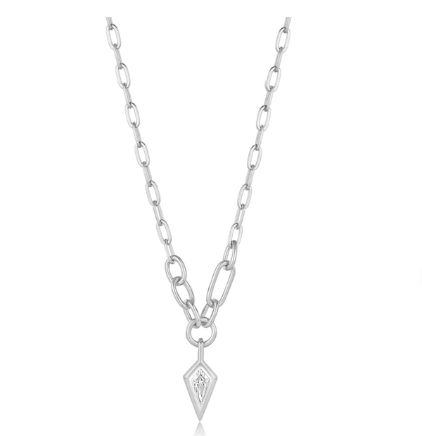 Dance 'Til Dawn - Sparkle Drop Silver Pendant Chain