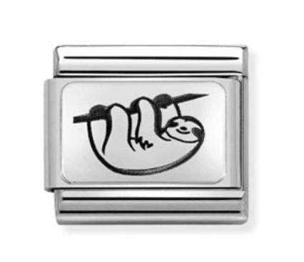 Animal - Sloth Silver Charm