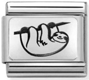 Animals - Sloth Silver Charm