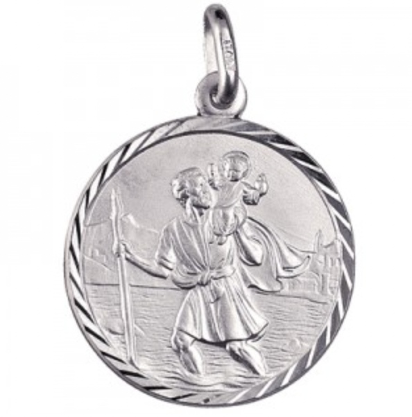 S/S Italian - St Christopher Pendant