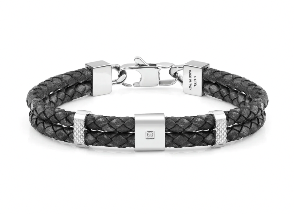 Tribe Double - Black Leather Bracelet