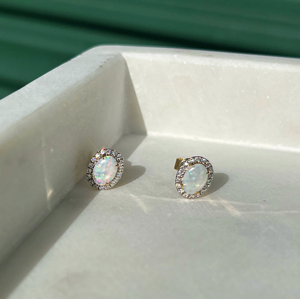 Clara Opal Earrings
