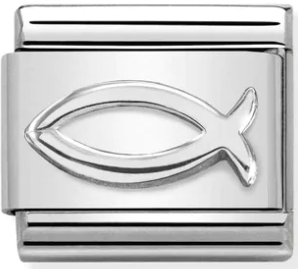 Religion - Ichthys Fish Silver Charm