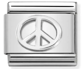 Symbol - Peace Silver Charm