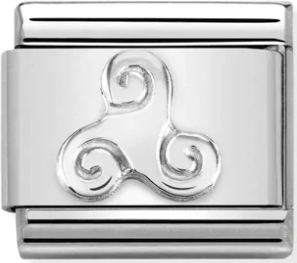 Religion - Celtic Triskell Silver Charm