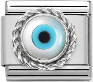 Religion - Greek Eye Silver Charm