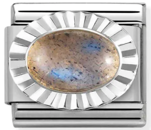 Gemstones - Labradorite Silver Charm