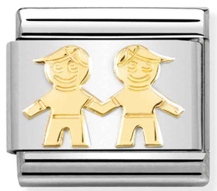 Family - Brothers Gold Charm