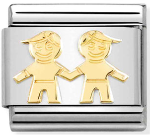 Family - Brothers Gold Charm