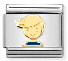 Family - Blue Boy Gold Charm