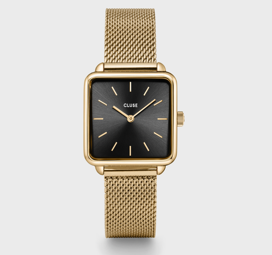 La Tetragone Mesh Black/Gold Watch