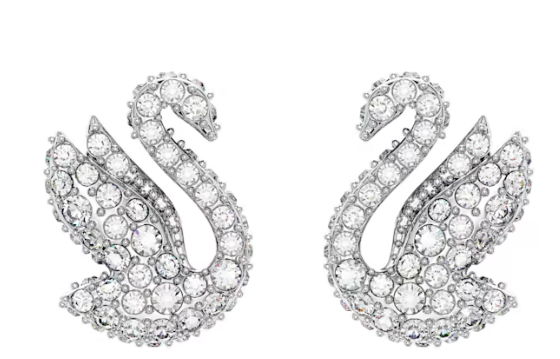Iconic Silver Swan Earrings