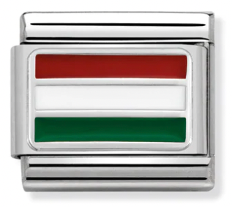 Flag - Hungary Silver Flag Charm