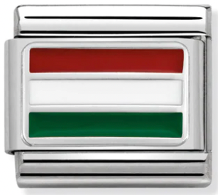 Europe Flag - Hungary Silver Charm