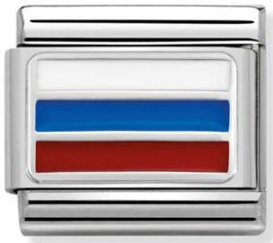 Europe Flag - Russia Silver Charm