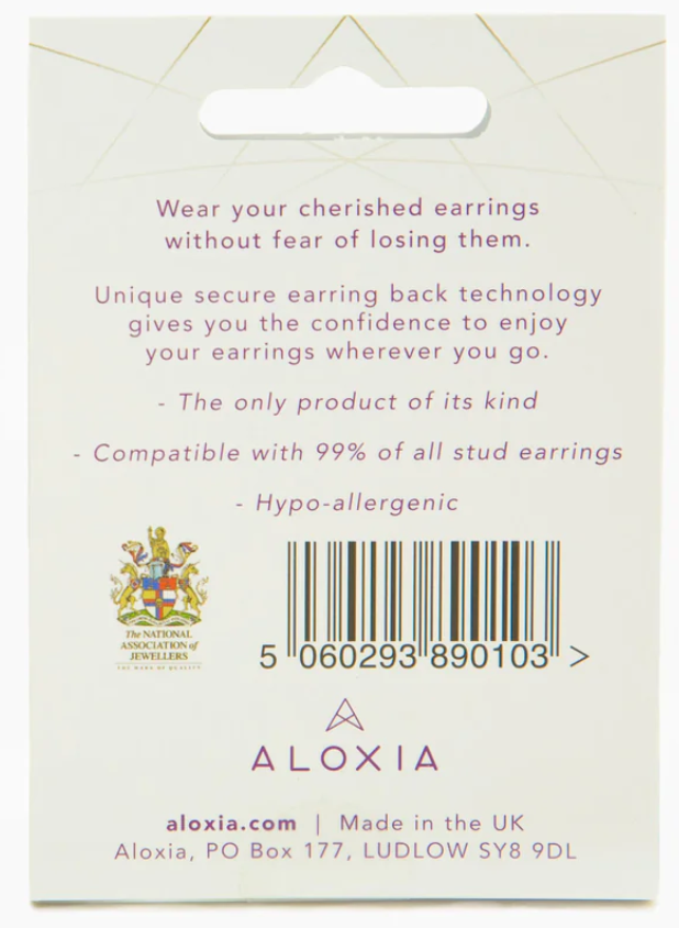 LOX  Secure Earring Backings (Pack of 2) - 3 colours