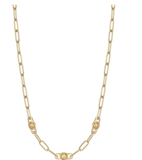 Spaced Out - Orb Link Chunky Chain Gold Necklace