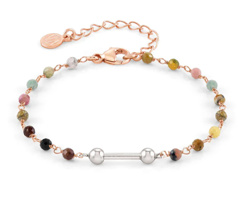 Coloured Rosegold Tourmaline Bracelet