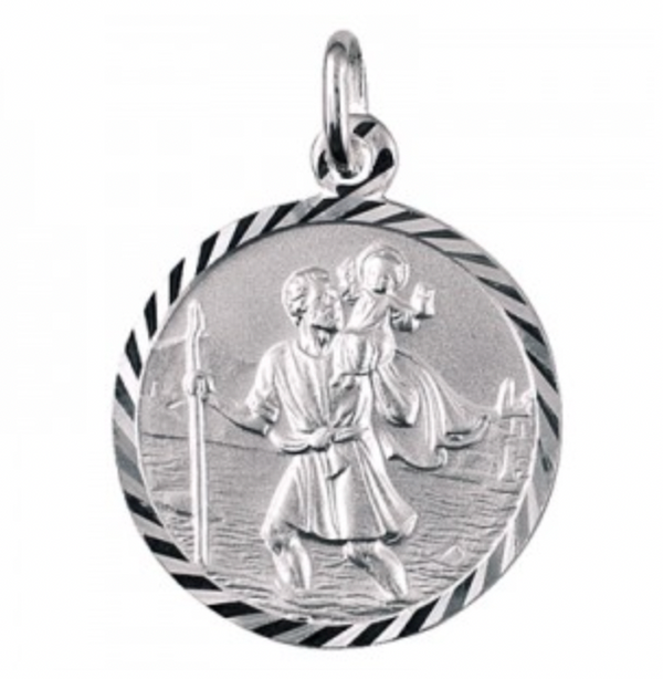 S/S Italian - St Christopher Pendant
