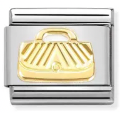 Etched Symbols - Bag Gold Charm
