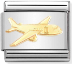 Transport - Aeroplane Gold Charm