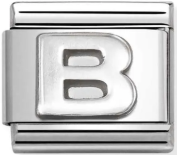 Silver - Letter B Charm