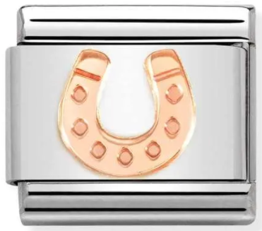 Good Luck - Horseshoe Rosegold Charm