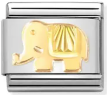 Gold elephant charm deals