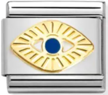 Etched Symbols - Eye of God Gold Charm