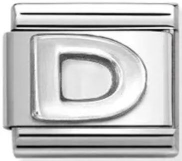 Silver - Letter D Charm