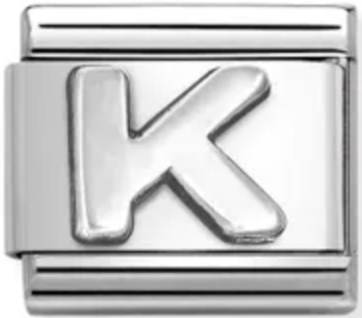 Silver - Letter K Charm