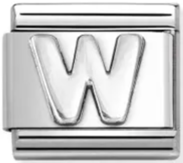 Silver - Letter W Charm