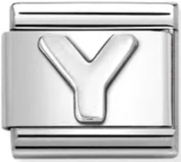 Silver - Letter Y Charm