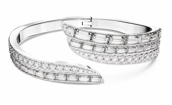 Hyperbola Silver Bangle