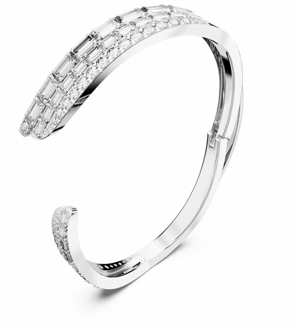 Hyperbola Silver Bangle