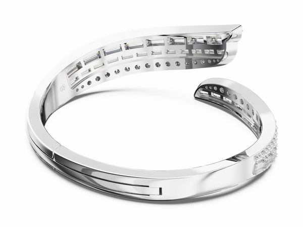 Hyperbola Silver Bangle