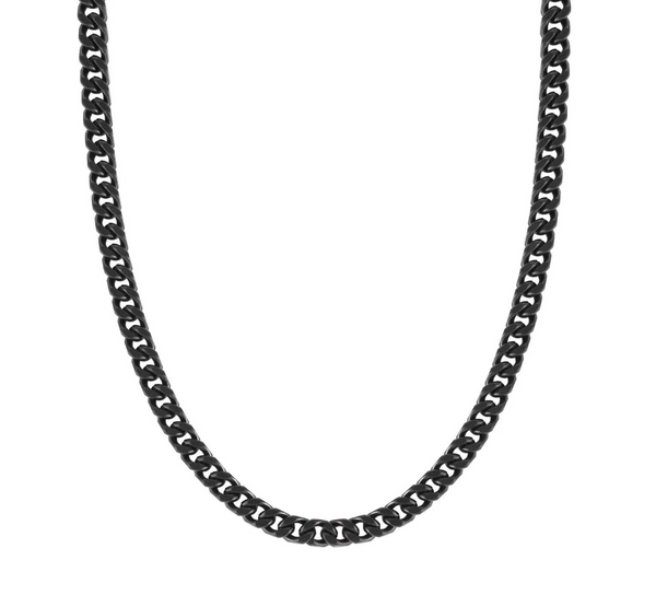 Beyond Matte Black Curb Necklace
