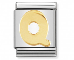 Nomination Letter Q Big Gold Charm 