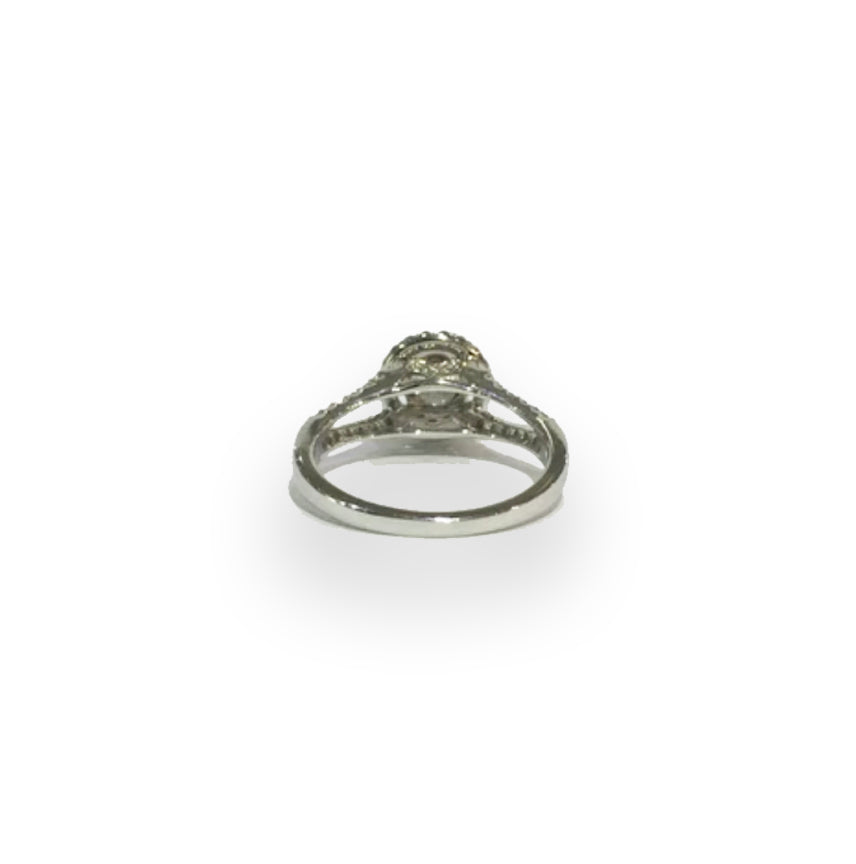 Round Cut Diamond Ring 0.73ct G/SI GIA