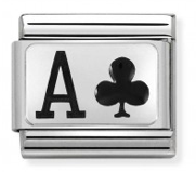Nomination 330208 26 Ace of Clubs Silver Charm
