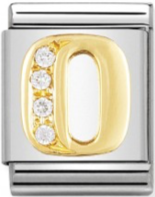 Nomination Letter O Gold CZ Big Link