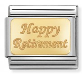 Nomination Happy Retirement Charm