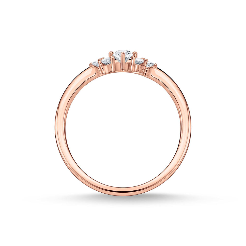 Vintage Marquise CZ Rosegold Ring - 2 Sizes