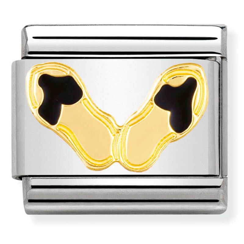 Sandals Enamel Gold Charm