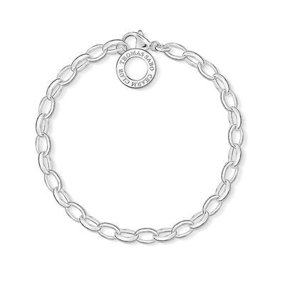 Charm Club Silver Belcher Bracelet