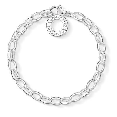 Charm Club Silver Belcher Bracelet (Larger Links)