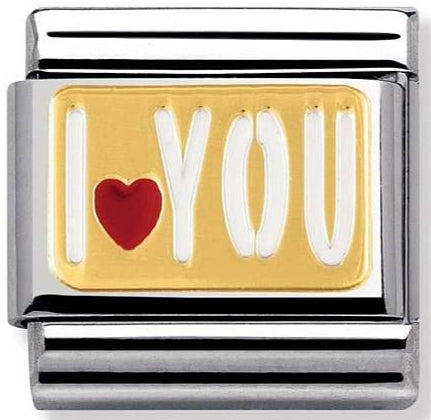 Love - I Love You Gold Charm