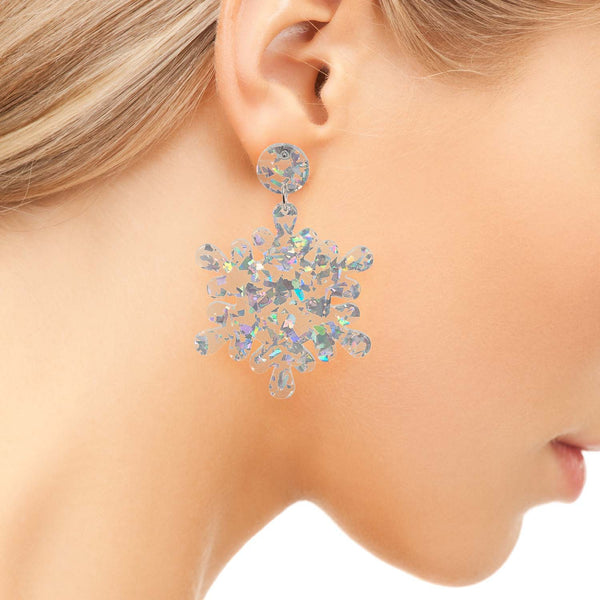 🎄Christmas Snowflake Earrings - 2 Colours